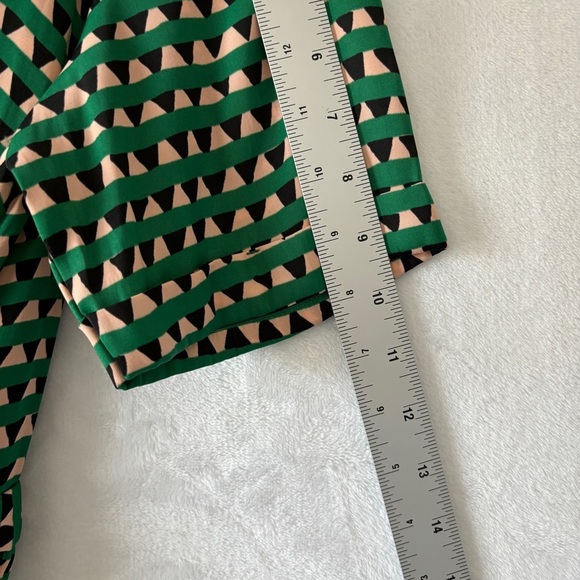 Scotch & Soda women’s green pattern v neck Midi Satin Wrap Dress size small - Picture 10 of 10